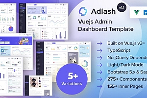 Adlash-Vuejs管理面板模板