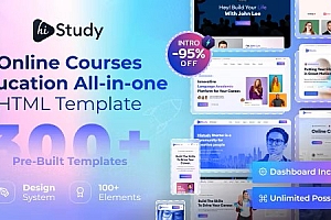 正版|HiStudy-在线课程和教育模板