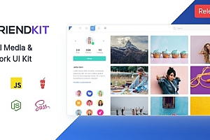 Friendkit-社交媒体用户界面套件
