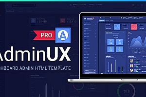 Adminux PRO 仪表板模板