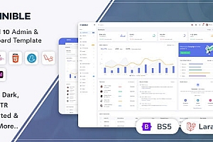 Minible-Laravel 10管理和仪表板模板
